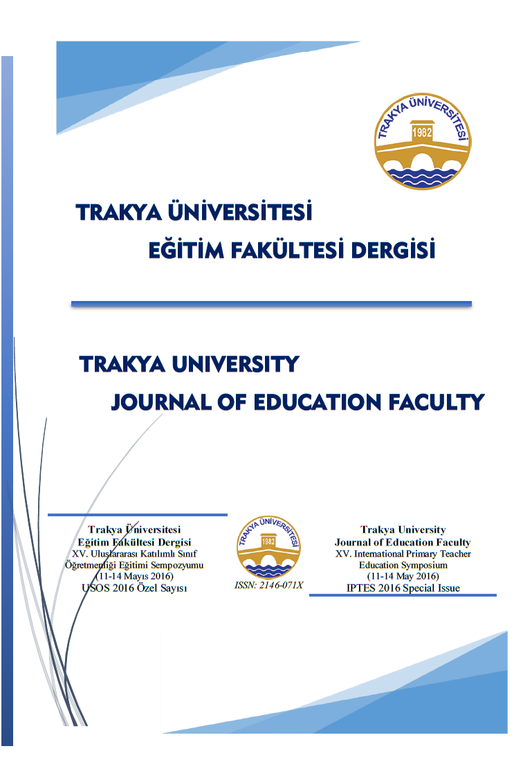 Trakya Üniversitesi Eğitim Fakültesi Dergisi