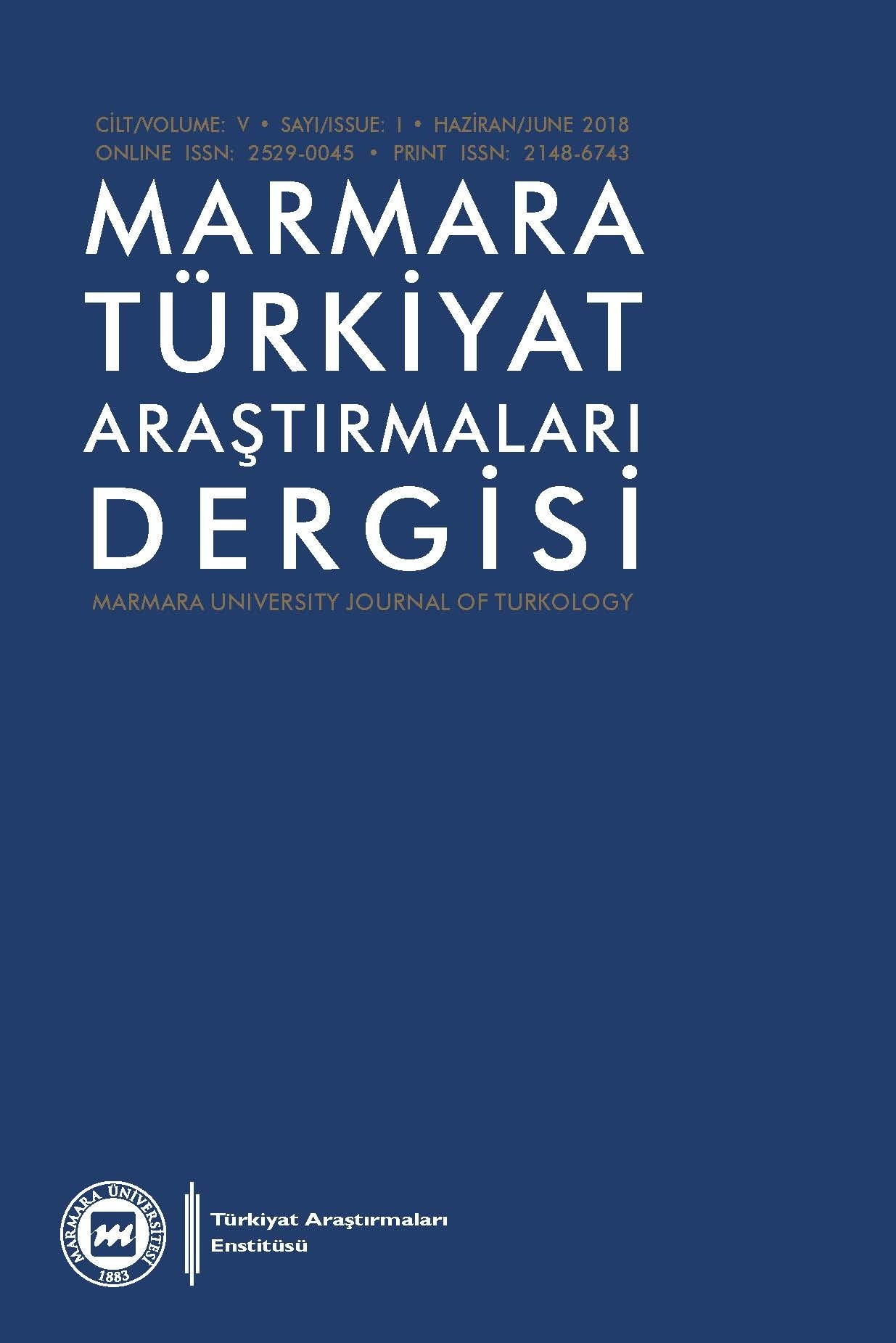 Marmara University Journal of Turkology