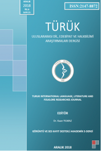 Türük International Language Literature and Folklore Researches Journal