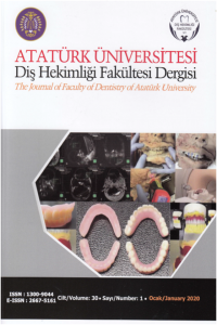 Atatürk Üniversitesi Diş Hekimliği Fakültesi Dergisi