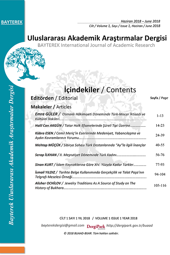 Bayterek Journal of International Academic Research